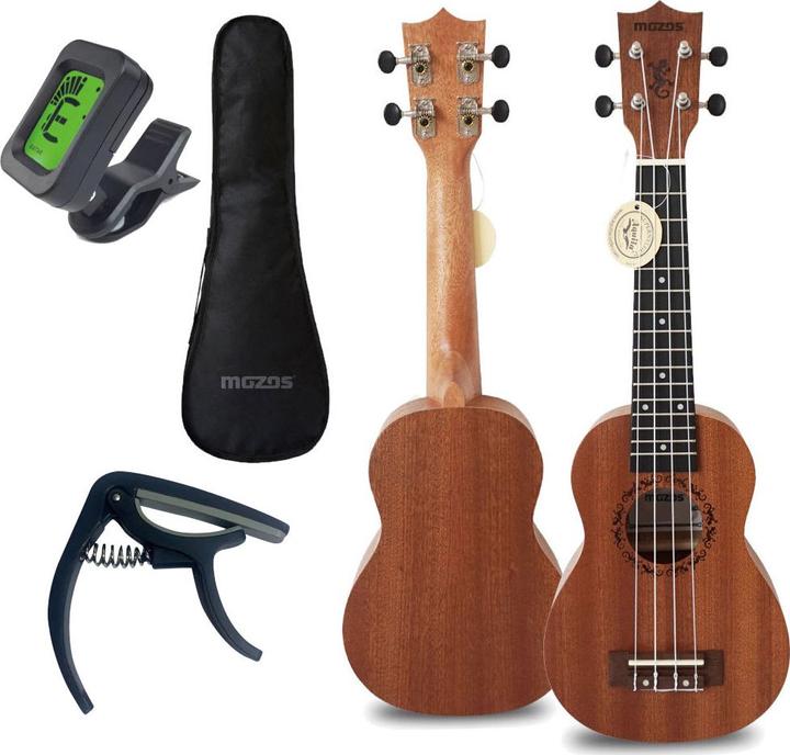 Mozo Gecko Sopran-Ukulele-Kit (Sopran, Sopranino)