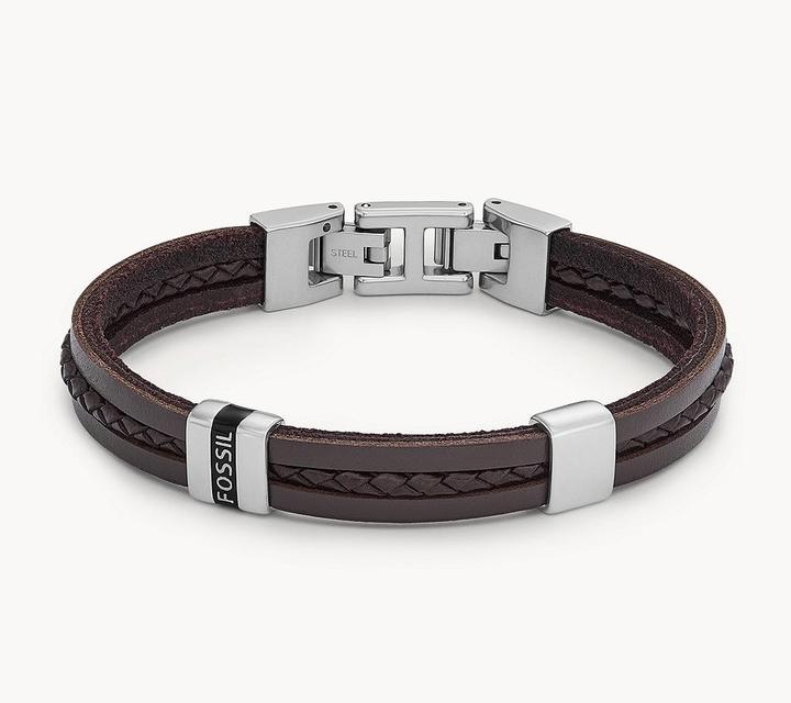 Produktbild Fossil Jewelry Armband (21.30 cm, Edelstahl, Leder)