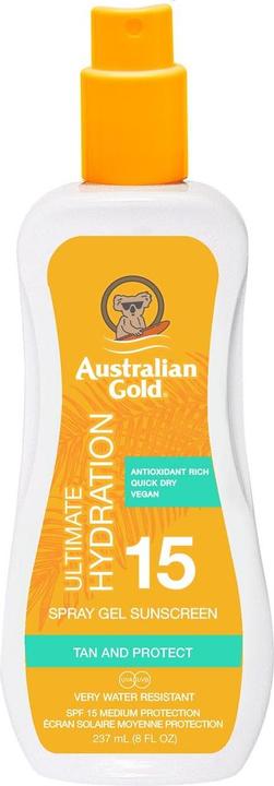 Immagine prodotto Australian Gold Gel spray trasparente (Spray solare, Gel solare, SPF 15, 237 ml)