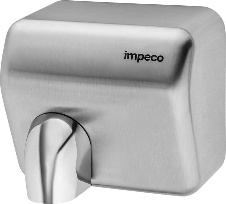 Impeco Asciugamani a sensore Turboblast in acciaio inox opaco 2500 W Ugello rotante a 360°, adatto