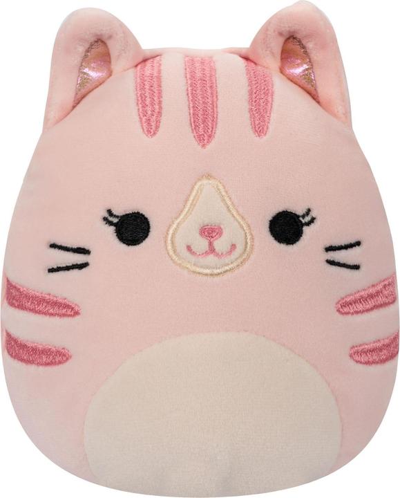 Actual product image Jazwares Squishmallows - Flip A Mallow - Laura The Pink Tabby Cat/Sheena The Tie Dye Swirl Dog (13 cm)