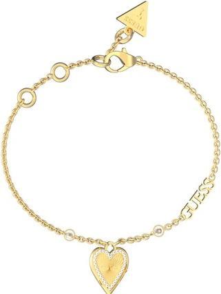 Guess Delicate gold-plated Love Me Tender bracelet JUBB03242JWYG - Dimension: 14.5 - 18.5 cm - S (14.60 cm, Edelstahl, Emaille)