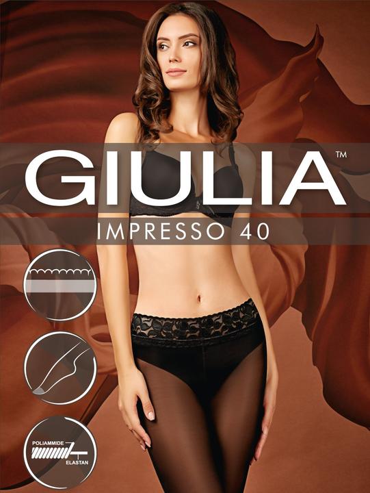 Immagine prodotto Giulia Impresso 40 Collant, colore nero, taglia 40-42 (40 DEN, 40 - 42)