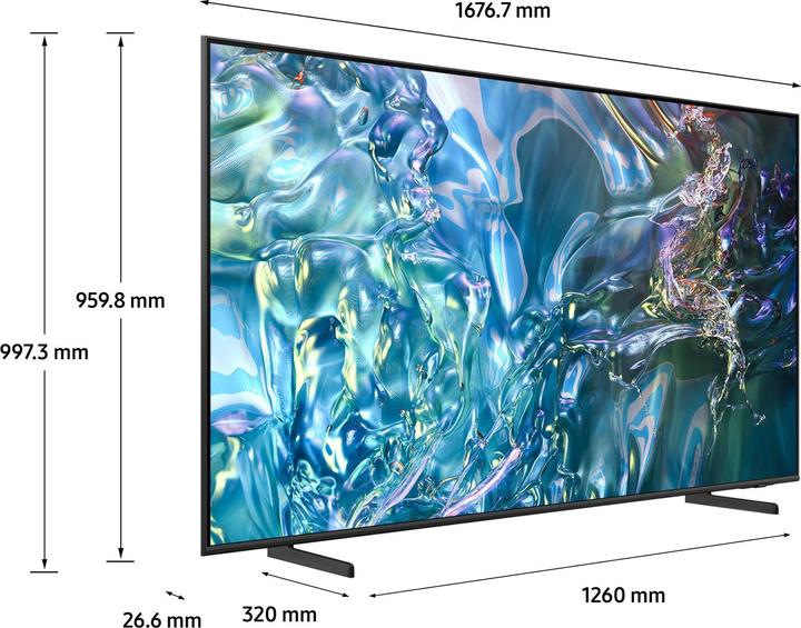 Image du produit Samsung TV QLED 75" Q64D 2024, 4K, Smart TV (75", QLED, 4K, 2024)