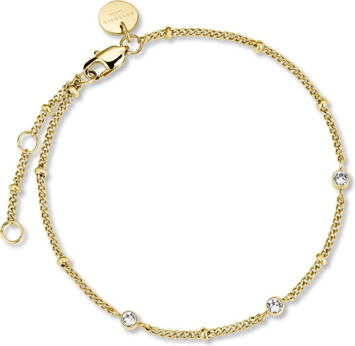 Rosefield Bronze bracelet with crystals TOCCOMBO JTBTRG-J429 (L) (19.50 cm, Edelstahl 316L)