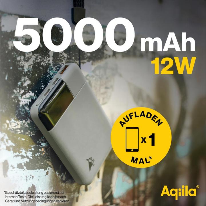 Immagine prodotto Aqiila Powerbird B5B - Powerbank 5000 mAh, 12W - Muschio (5000 mAh, 12 W, 18.50 Wh)