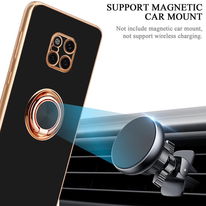 Actual product image Cadorabo Case for Huawei MATE 20 PRO in TPU with camera protection and ring LM089 Style (Mate 20 Pro)