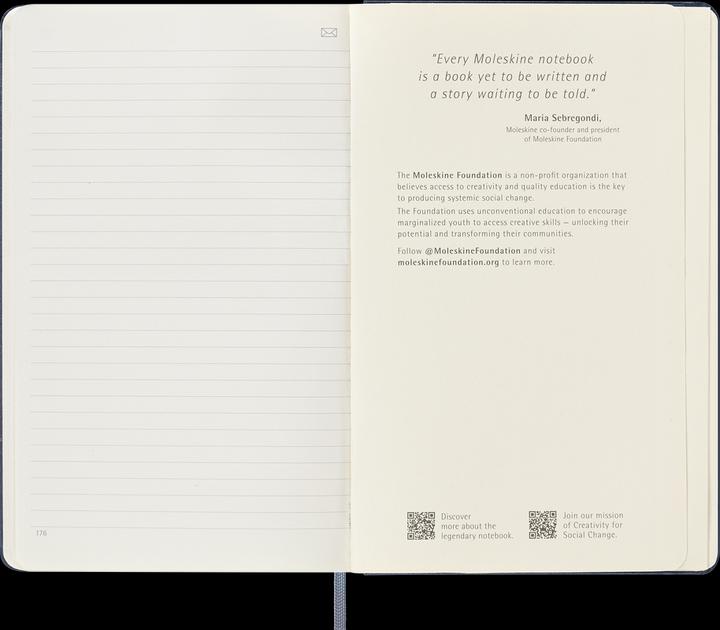 Produktbild Moleskine Smart NB liniert LG HC Saphir (13 x 21 cm, Liniert, Harter Einband)