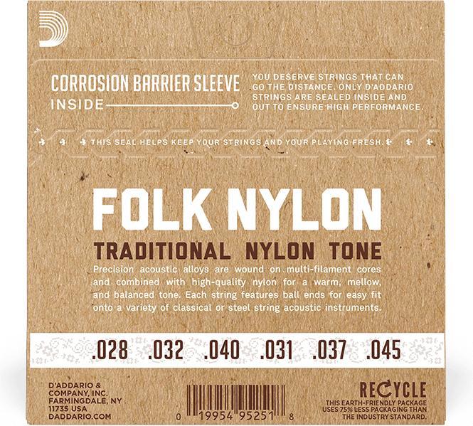 Actual product image D'Addario EJ33 Folk (6 x, Guitar, 0.05")