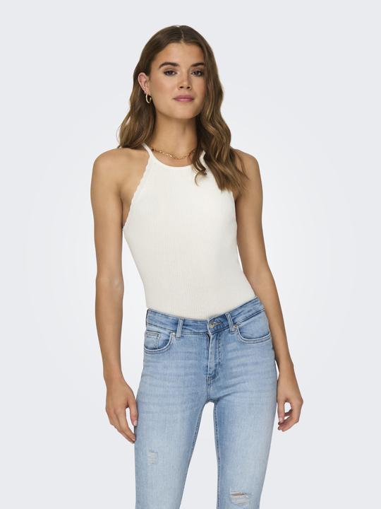 Actual product image Only Regular fit halterneck tote bag Knitted top (L)