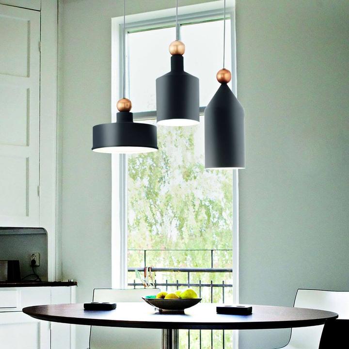 Actual product image Ideal lux TRIADE pendant light E27 ⌀150mm dimmable grey 221496 (E27)