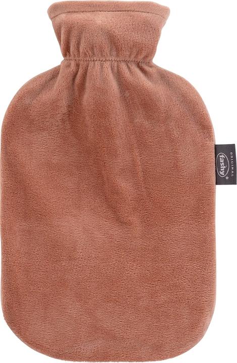 Fashy Wärmflasche 2l Flauschbezug braun (2 l)