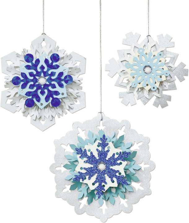Image du produit Ursus Décoration en papier Snowflakes bleu