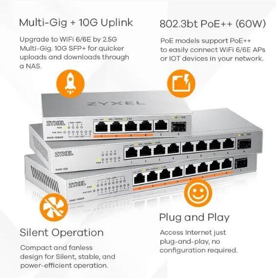 Produktbild Zyxel XMG-108 (9 Ports)