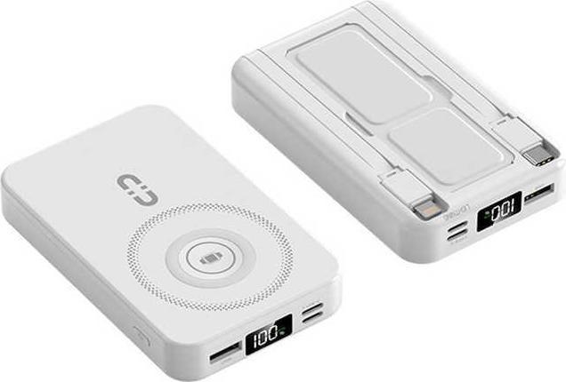 Produktbild Plutoos MagSafe Power Bank fur iPhone, Watch, AirPods mit Halterung 22.5W PD & 15W Magsafe & 10000mAh (22.50 W)