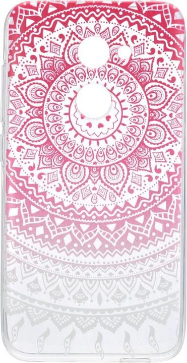 Produktbild König Design Henna Cover für Handy Alcatel A5 LED Case Schutz Hülle Silikon Bumper Sonne Pink (Alcatel A5 LED)