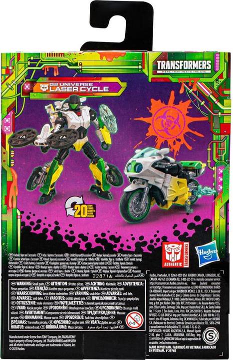 Actual product image Hasbro Transformers Generations Legacy Evolution Deluxe Class action figurine G2 Universe Laser Cycle 14 cm