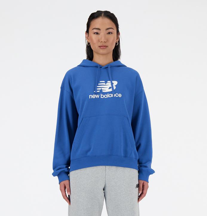 New Balance W French Terry Stacked Logo Hoodie (L)