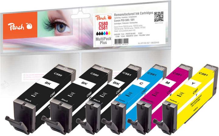 Image du produit Peach PGI-580 / CLI-581 (CF, Color, PBK)