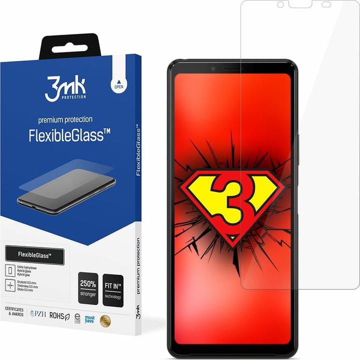 Produktbild 3MK FlexibleGlass Bildschirmschutz, Display Folie (1 Stück, Sony Xperia 10 II)