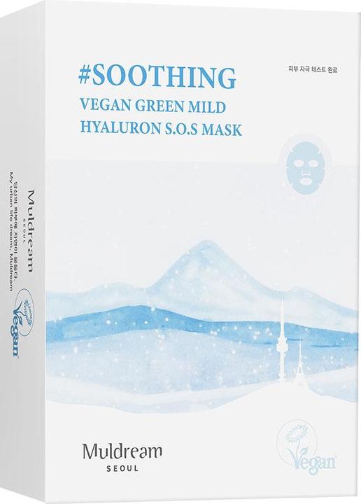 Actual product image Muldream Vegan Green Mild Hyaluron S.O.S Mask