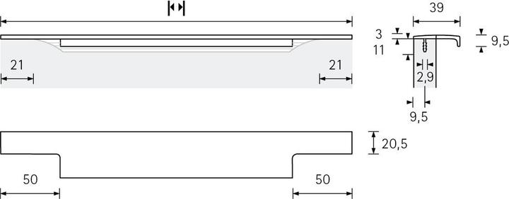 Image du produit Hettich Profilés pour poignées