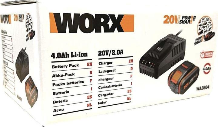 Actual product image Worx WA3604 (20 V)