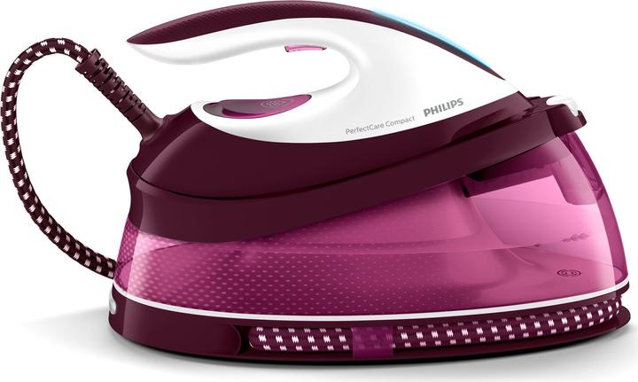 Actual product image Philips GC7842/40 Steam Ironing Station SteamGlide Plus Sole Purple (2400 W, 400 g/min)