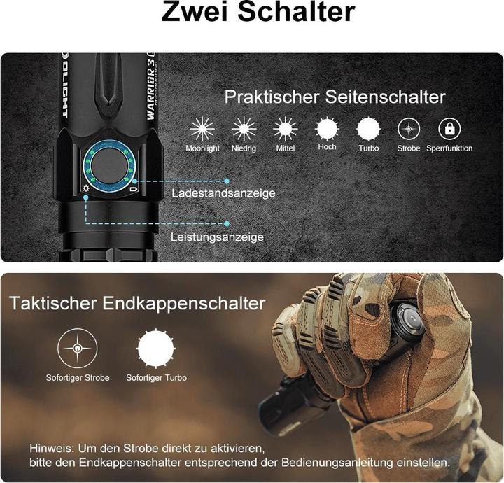 Actual product image Olight Warrior 3s (13.90 cm, 2300 lm)