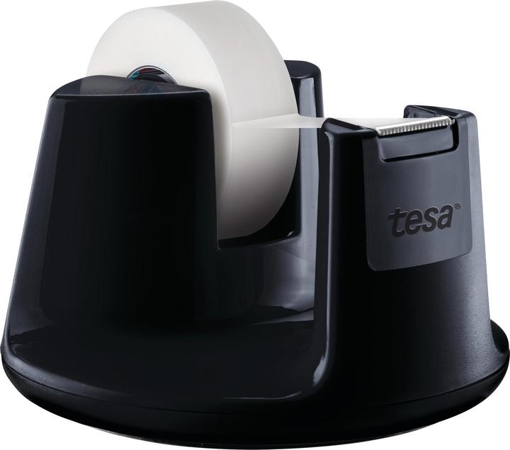tesa tesafilm COMPACT Tischabroller, Klebeband-Spender mit Anti-Rutsch-Boden, inkl. 1 Rolle tesafilm
