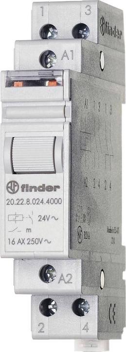 Produktbild Finder Stromstoss-Schalter Hutschiene 20.28.8.012.4000 2 Schliesser 12 V/AC 1 S