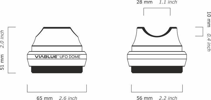 Actual product image ViaBlue Ufo Dome (Screen protective film)