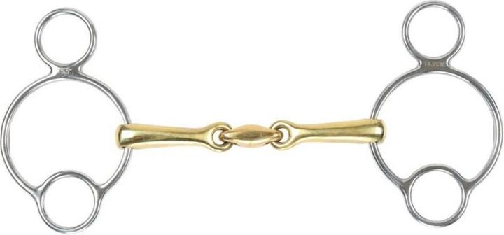 Image du produit Shires Laiton à double brisure Mors à usage général