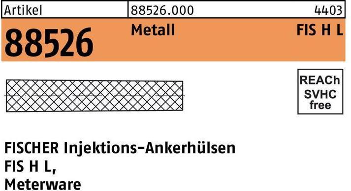 Actual product image Fischer Anchor sleeve FIS H 22x1000 L (6 pcs.)