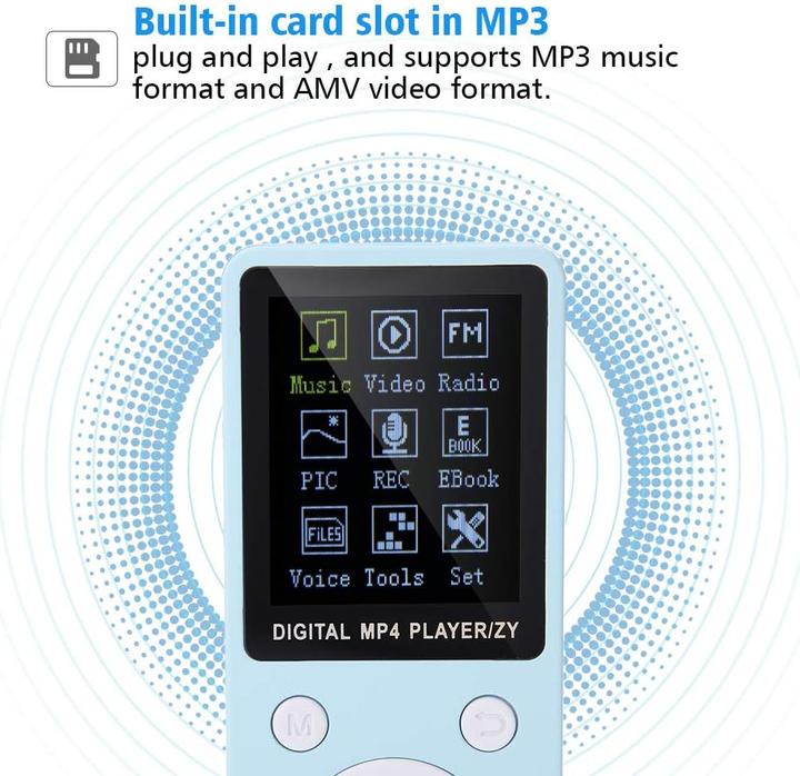 Produktbild Dpofirs Mini Music MP4-Player Blau (32 GB)