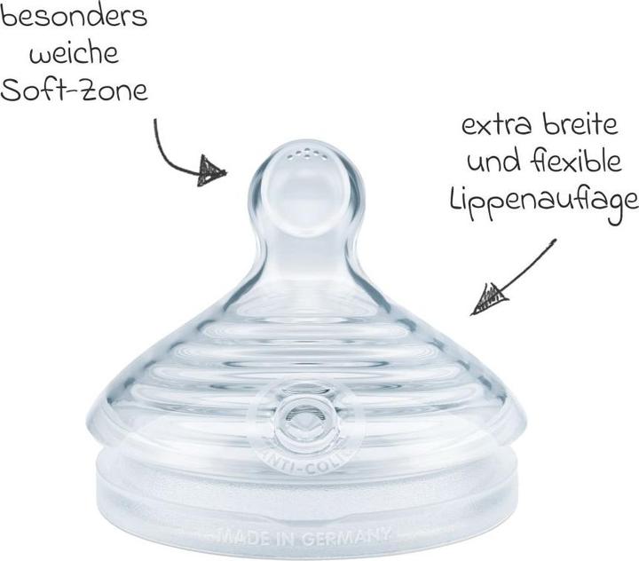 Produktbild NUK for Nature Trinksauger, brustähnlicher Trinksauger aus nachhaltigem Silikon, Grösse M, BPA frei