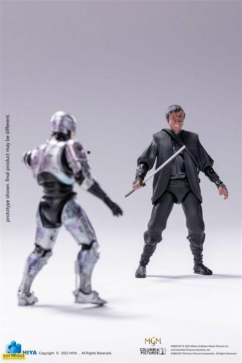 Image du produit Hiya Toys Robocop 3 figurines 1/18 Robocop VS Otomo 10 cm