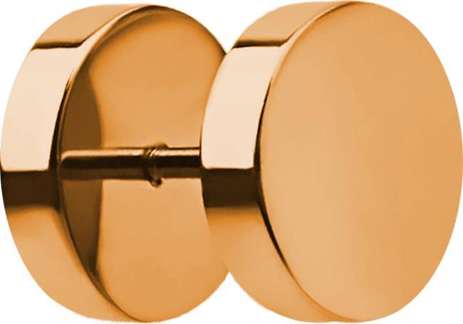 Star Piercing Fake Plug rosegold (ohne Messing, Chirurgenstahl 316L)