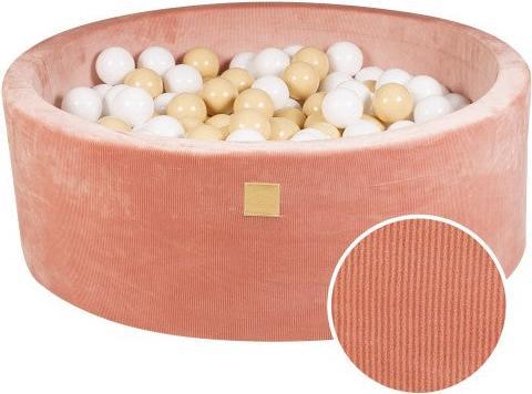 Image du produit Activity Board Fosse à balles ronde en mousse pour bébé 90x30cm avec 200 balles 7cm certifiées, cordon en velours