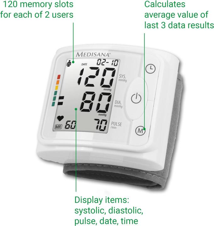 Actual product image Medisana BW320 (Blood pressure monitor wrist)