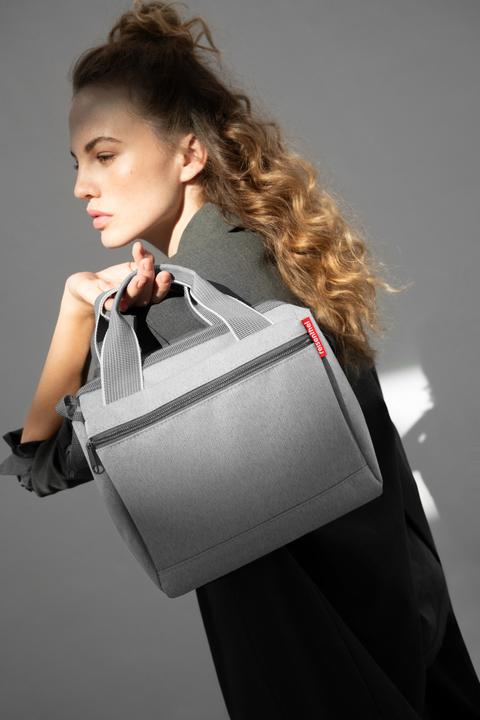 Actual product image reisenthel allrounder cross herringbone grey