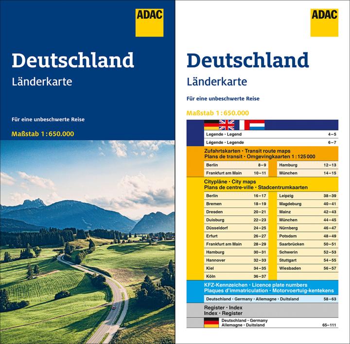 Image du produit Carte de l'Allemagne 1:650 000