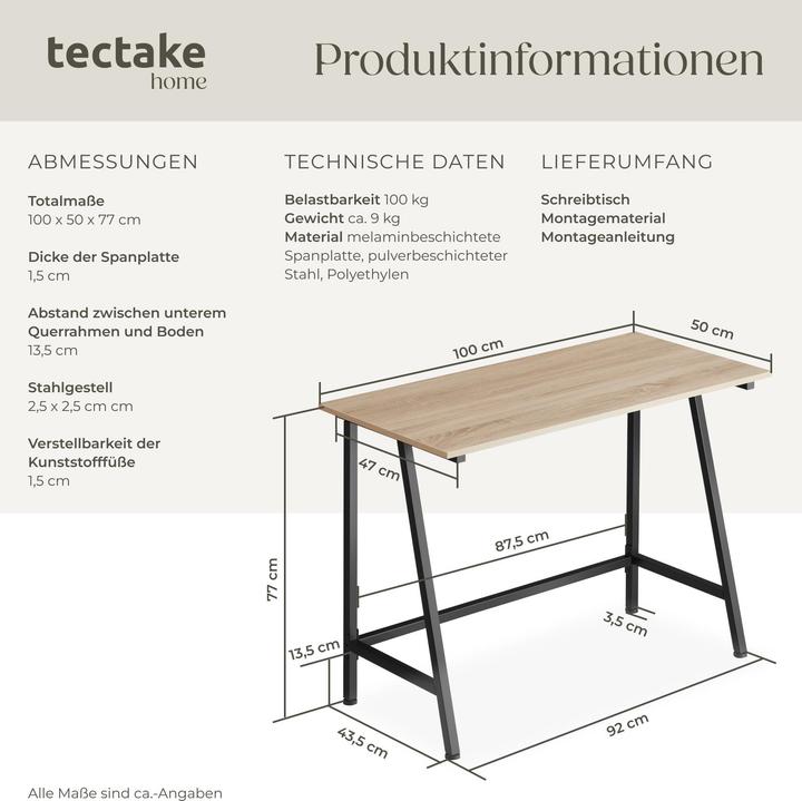 Produktbild tectake Newton (100 x 55 x 77 cm)