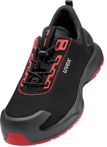 Produktbild Uvex Sports uvex 1 x-craft Halbschuhe S3L 68034 schwarz, rot Weite 14 Grösse 44 (S3, 44)