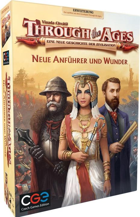 Czech games edition CZ109 - Nouveaux chefs et merveilles : Through the Ages, dès 14 ans (extension, édition DE) (Allemand)