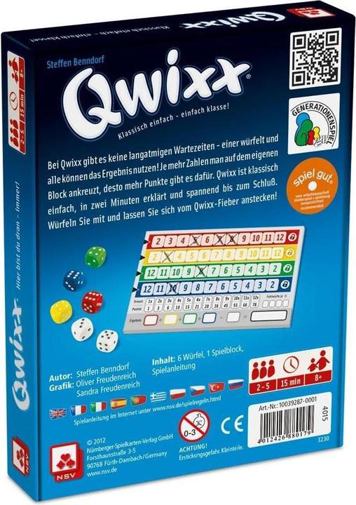 Produktbild NSV Qwixx (Deutsch)
