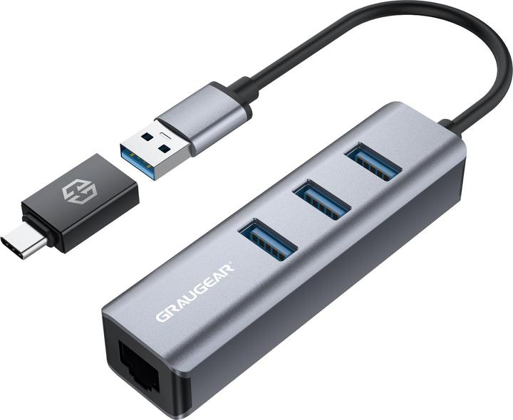 Graugear G-HUB31L-AC (USB-C, 4 Havens)