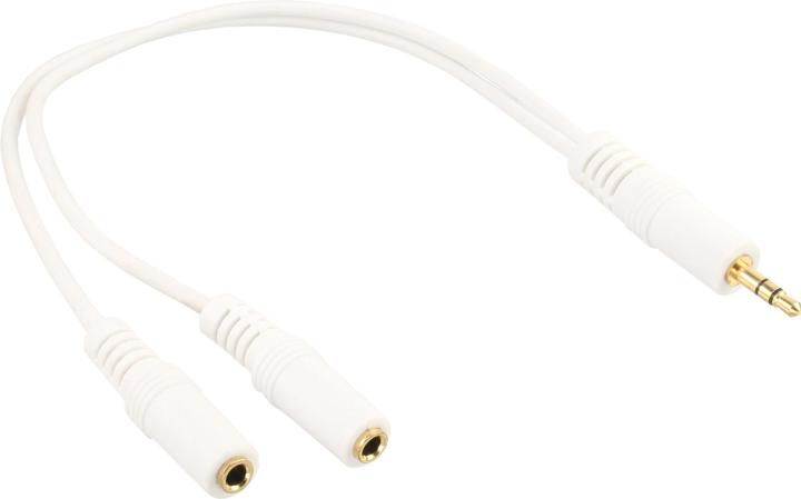Produktbild InLine Klinken Y-Kabel (0.10 m, 3.5mm Klinke (AUX))