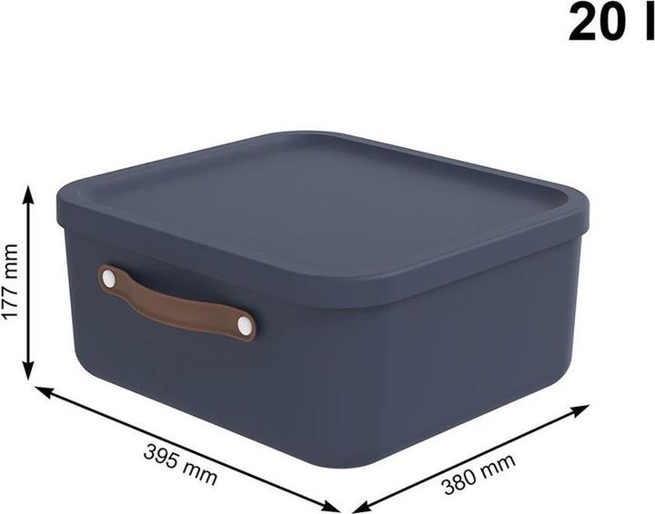 Actual product image Rotho Storage box Maloja 20 l, Meadow Rose (20 l)