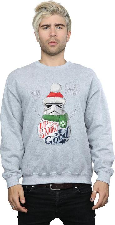 Actual product image Star Wars Mens Stormtrooper Up To Snow Good Sweatshirt (4XL)